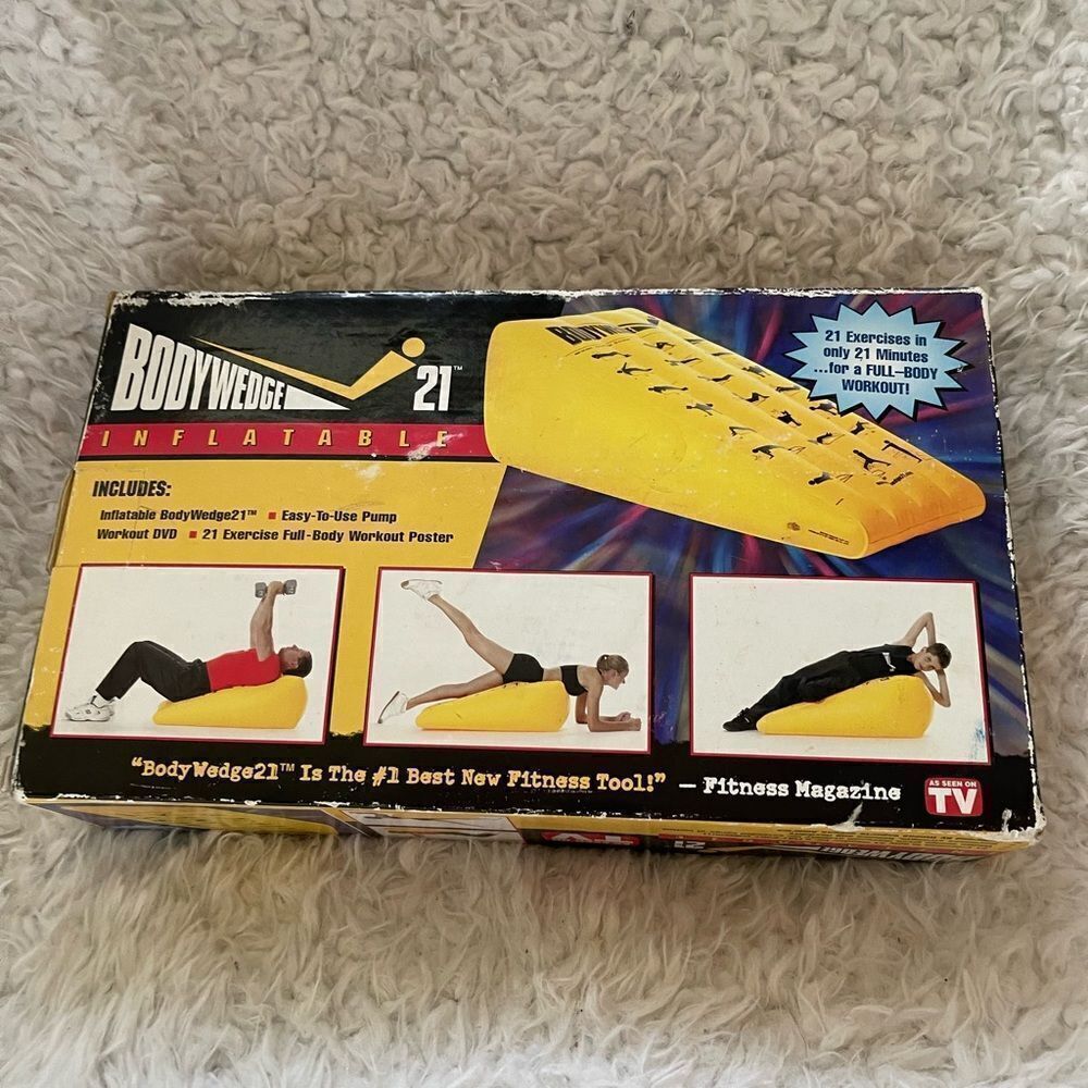New in box Bodywedge 21 Inflatable Workout System Full Body Exercise Poster DVD - Picture 1 of 8